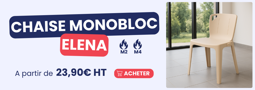 Chaise monobloc elena m2